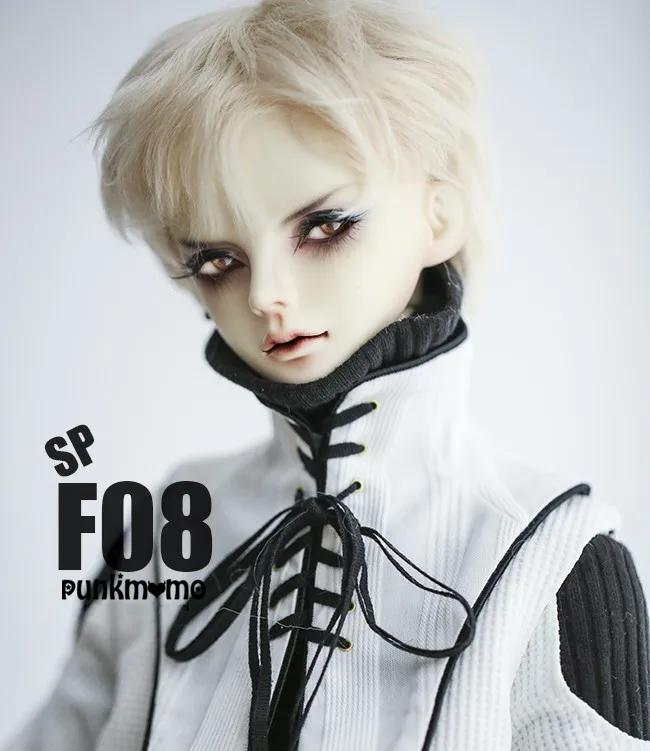 Парик для куклы BJD, короткие кудрявые волосы, фиолетовый, черный/золотой, 1/3 MDD, дядюшка, 21,5-26 см, высокое качество, парик из мохера, аксессуары для куклы