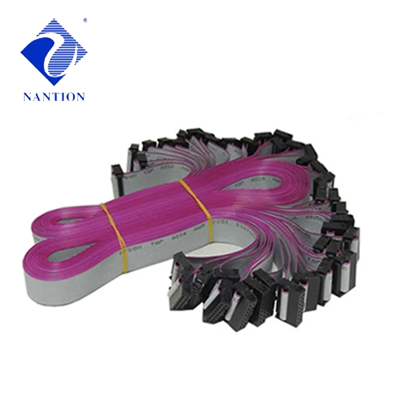 16Pin Pure Copper LED Display Flat Ribbon Data LED Panel Module Receiver Cable Signal Cable 100cm/1000mm/1m 10pcs/lot
