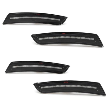 

Smoked Lens Led Front Amber Lamp Rear Red Side Marker Lights Lamps for Chevy Camaro 2016 2017 2018