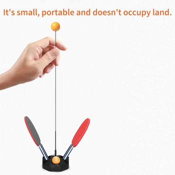 

Adjustable Equipment Soft Shaft Rebound Sports Indoor Outdoor Training Table Tennis Trainer With Paddle Elastic Universal Stable