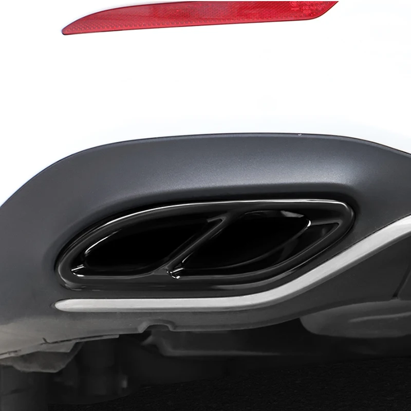 Car Styling Accessories For Mercedes-Benz E CLA C GLC GLS GLE B Class Rear Exhaust Muffler Tail End Pipe Decoration Cover Trim