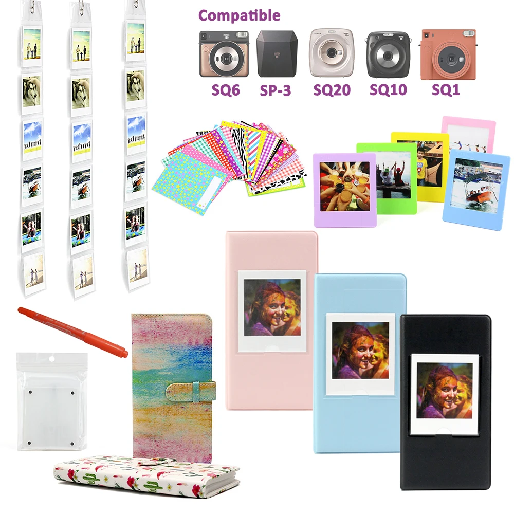 Photo-Album Film-Paper Sp-3-Printer Fujifilm Instax Square Wall-Album/stickers SQ6 Sq20-Camera