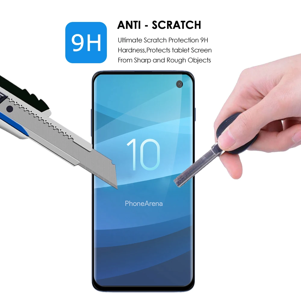 Qosea 5 шт смартфон закаленное стекло для samsung Galaxy S10 протектор экрана 9H 4D полная пленка для samsung S10+ S10e защитная