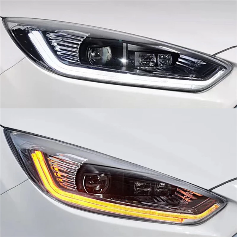 Автомобильный Стайлинг 1 комплект для Ford focus фары светодиодный DRL Противотуманные фары Дневные ходовые огни HID комплект