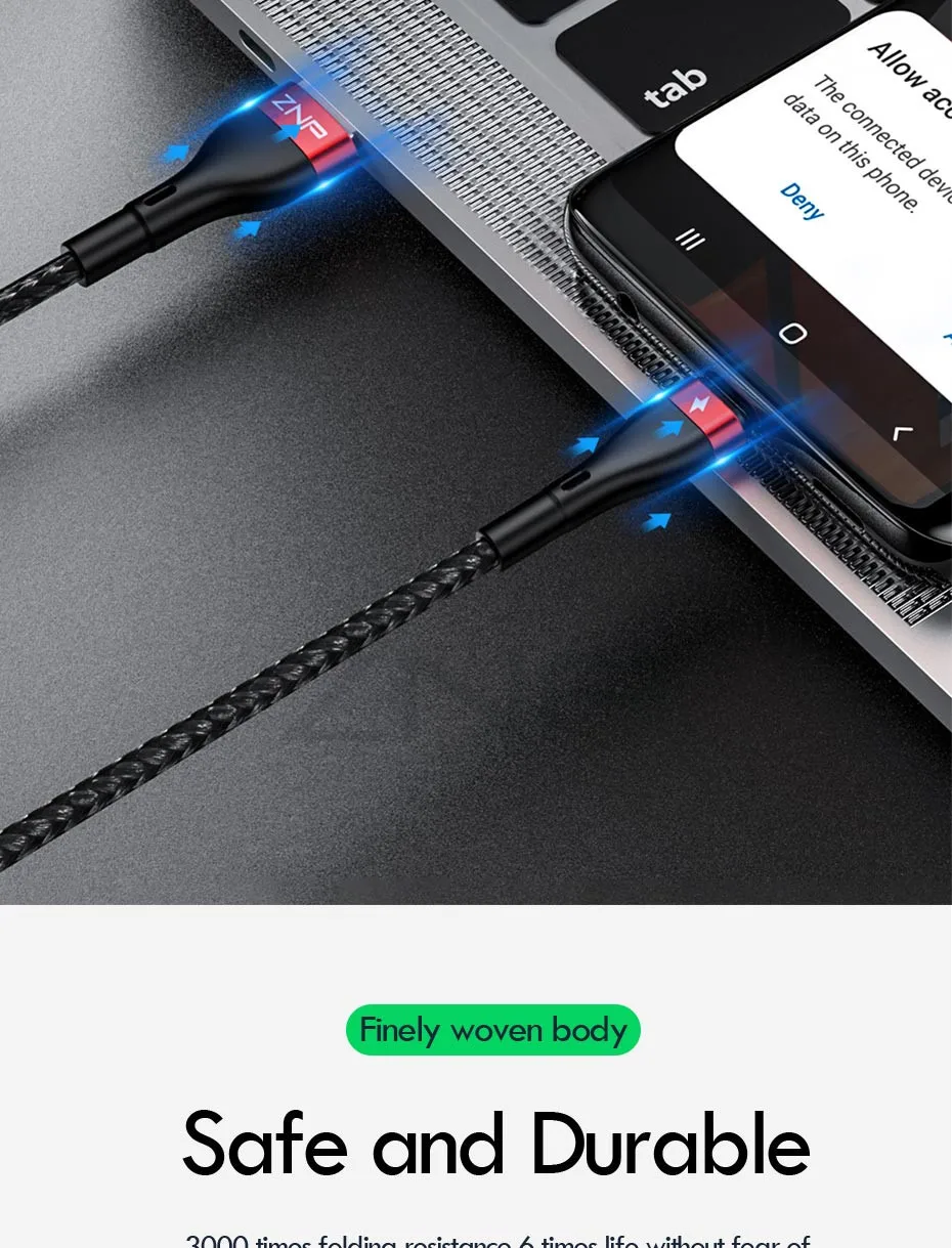 ZNP кабель Micro USB Быстрая зарядка для Redmi 7 7A Note 5 Android мобильный телефон Microusb кабель USB для samsung J5 J7 Кабель зарядного устройства