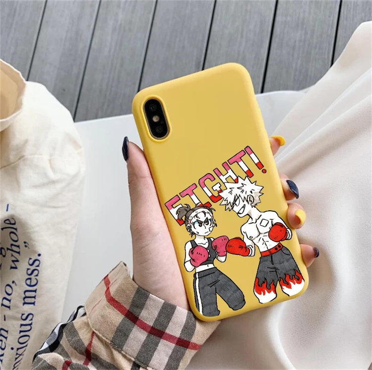 Аниме Мой герой Boku no Hero Academy в розовом мягком карамельных чехлах для телефона huawei p30 pro p30 lite p20 pro p10 mate 20 p10 lite h8x
