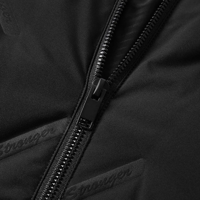 New Style MEN'S down Jacket Korean-style Youth Trend Thick down Jacket Coat Casual Black And White with Pattern Cotton-padd
