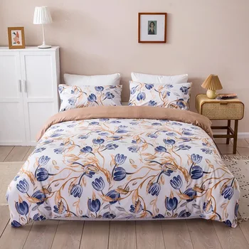 

Cotton Norse style home textile bedding several graphics quilt cover pillowcase three-piece set single double queen size