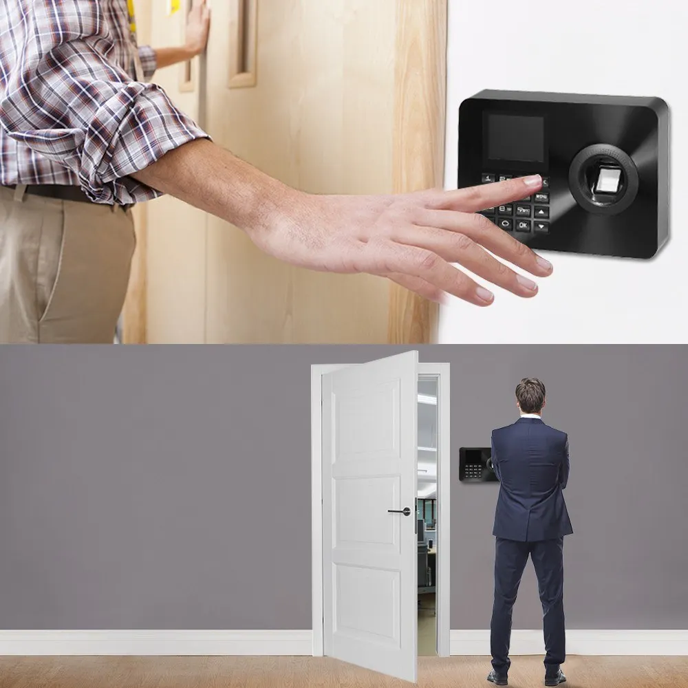 Biometric Fingerprint Time Attendance Clock Recorder Employee Recognition Device Electronic Checking-in Machine