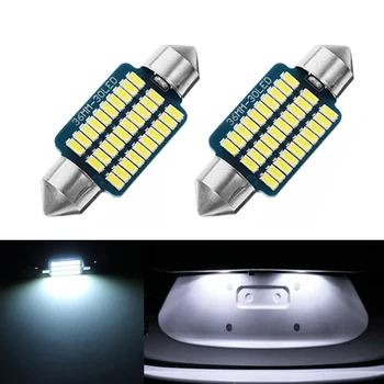 

2x CANbus LED 36mm C5W Lamp Bulb Registration Number Plate License Light For Volkswagen Golf 3 4 5 6 Passat 3c B6 B5 Polo