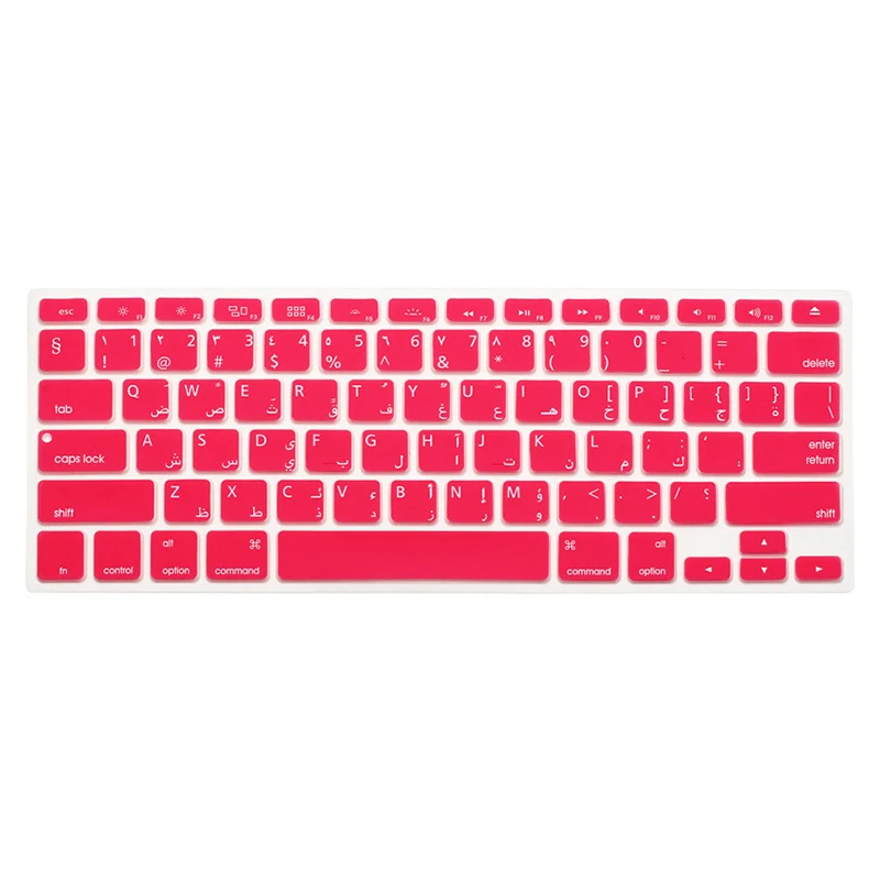 Арабский защитный чехол для клавиатуры для Macbook Pro 13,3 15,4 Air 11 12 13 с сенсорной панелью, силиконовый чехол для клавиатуры ноутбука - Цвет: ArabicUSPI