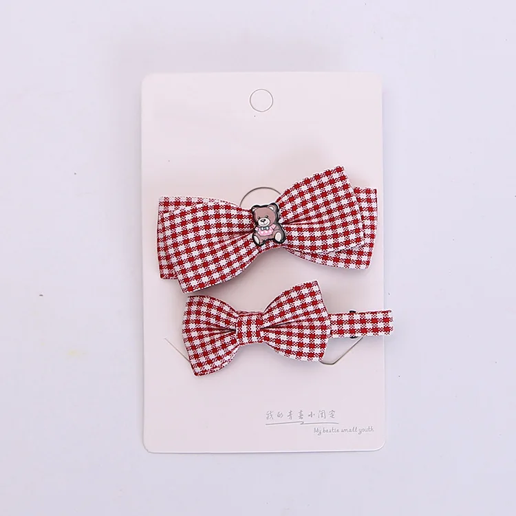 Детская лента для волос, ультра-эластичная повязка на голову, заколки в полоску, заколки для волос с изображением птиц, пара заколок для волос