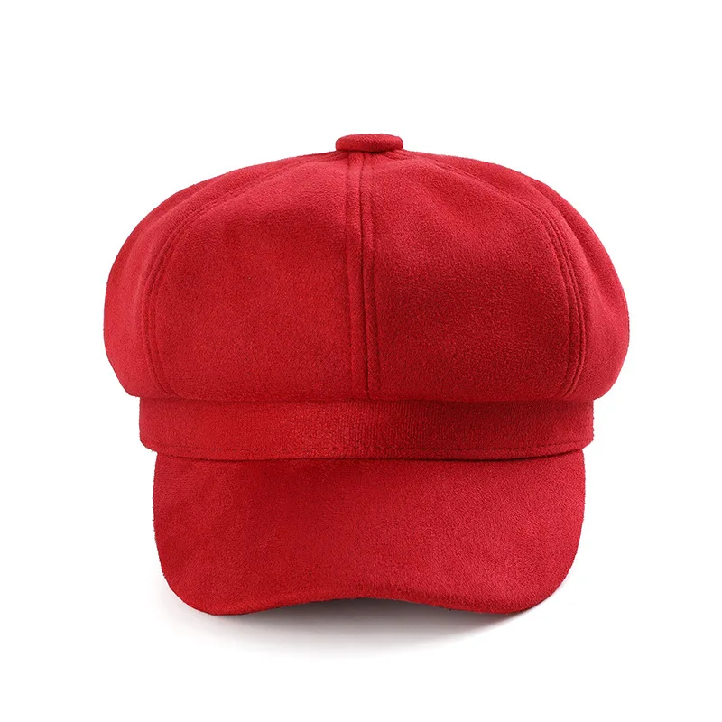 Hot Sale New Warm Solid Berets For Women Outdoor Adjustable Female Autumn Winter Casual Lady Cap Hat_voghion.com