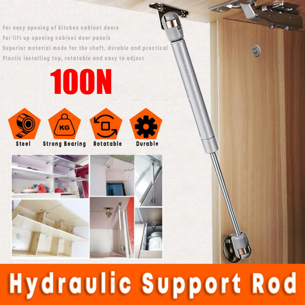 100N пневматическая стойка для поднятия дверей шкафа гидравлическая пружина
