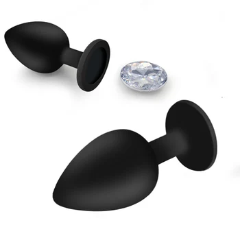 Prostate Massager Vagina Dildo Clitoris Men Anal Plug Butt Silicone Sex Toys for Adult Couple Game Masturbator Crystal Jewelry 4