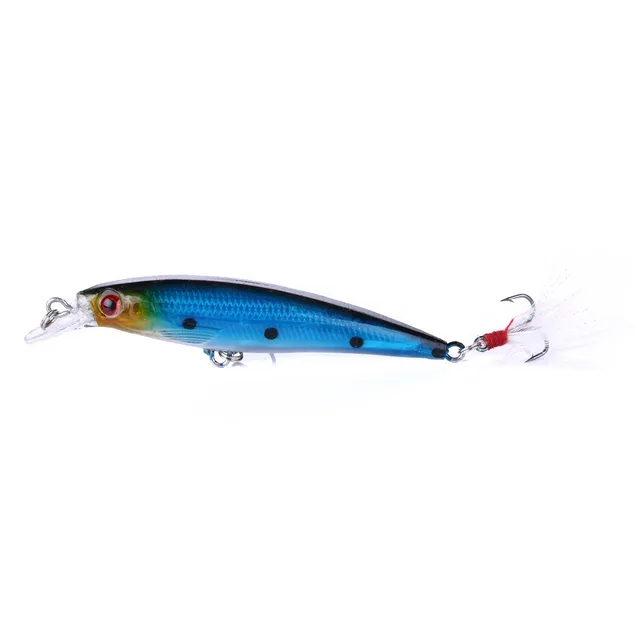 1 Pcs Minnow Fishing Lures 90mm 8g Bass Trolling Artificial Hard Bait Crankbait Wobblers 3D Eyes Pike Carp Bait Fishing Tackle 07