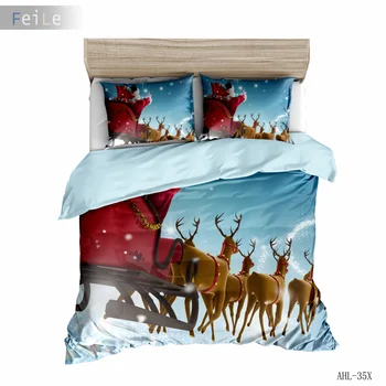 

Nightmare before Christmas Bedding Set 2/3pcs with 3D Snowman Duvet Cover Set King Twin Queen Size of Comforter Cover Set