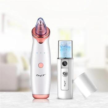 

Diamond Dermabrasion Electric Blackhead Remover Vacuum Suction Acne Extractor Mini Cool Mist Face Sprayer Steamer Skin Hydrator