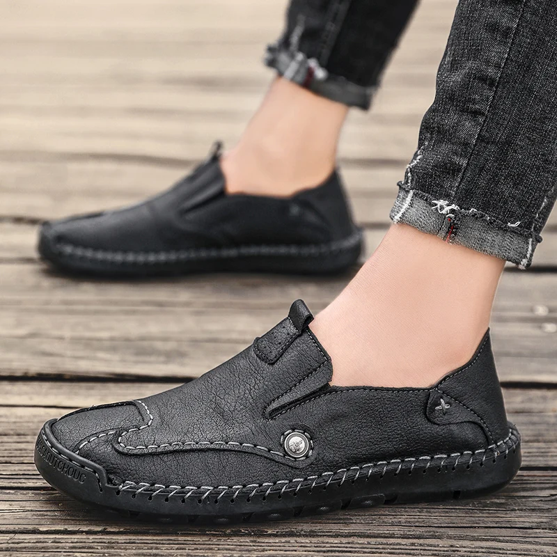 2020 New Comfortable Men Casual Shoes High Quality Leather Male Shoes
