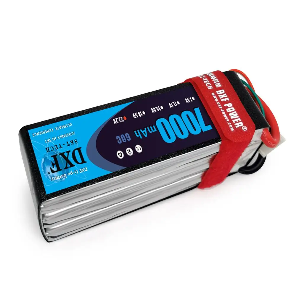 Аккумулятор DXFlipo 22 2 в 7000 мАч 60C 6S Lipo AKKU для Trex 600 700 вертолет Радиоуправляемый