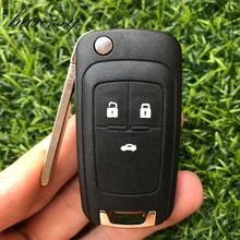 3 Buttons Remote Car Key housing Shell For Chevrolet Cruze 2010 2012 2011 2014 Camaro Impala Aveo Epica Flip Folding Key Case