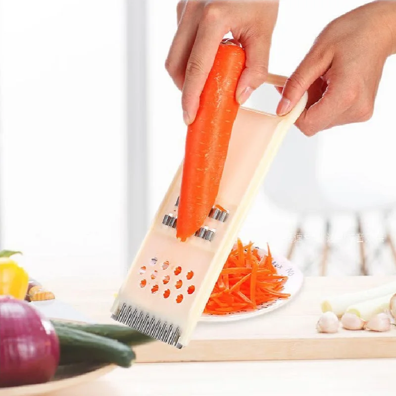 Shredded Potatoes Shredding Machine Multi-Function Vegetable Chopper Eraser Radish Slice Hand Guard Wipe Grater Kitchen Supplies | Дом и сад