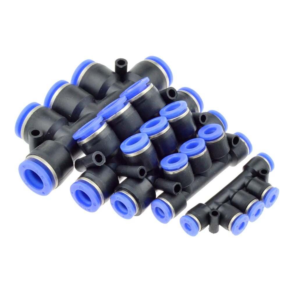 

Air Pneumatic Fitting 5 Way One Touch 8mm 10mm 6mm 4mm 12mm OD Hose Tube Push In 5 Port Gas Quick Connector Coupler