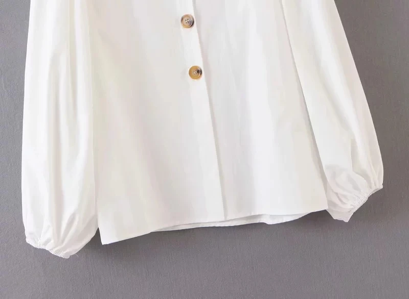 Увядший модный блогер винтажный буф рукав кимоно рубашка женская blusas mujer de moda рубашка женские Топы И Футболки Большие размеры