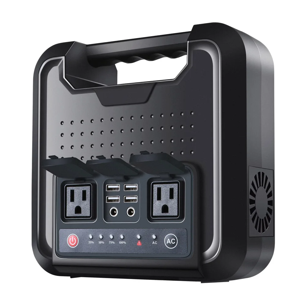 

Portable Power Station Power Bank 220v AC Output 110V 220Wh Lithium Battery Pure Sine Wave Supply For Camping Home Emergency Use