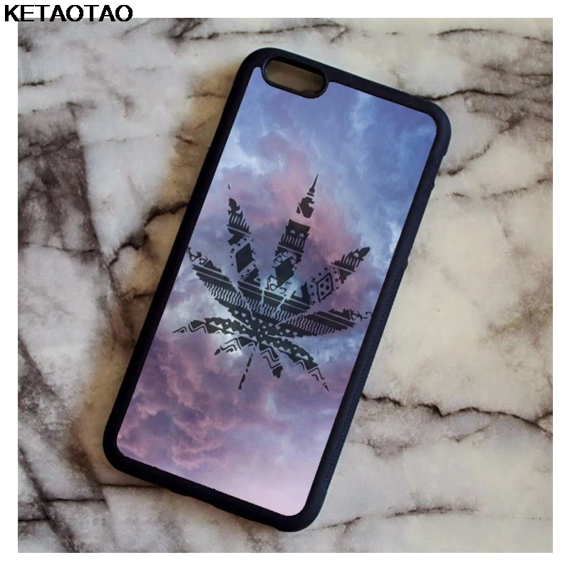 Прозрачный KETAOTAO Weeds leaves Green leaf Phone Cases for iPhone 4S SE 5C 5S 6S 7 8 Plus X XS XR 11 Pro Case Soft TPU Rubber Silicone - Цвет: Прозрачный