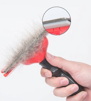 

Dogs Go To Floating Hair Scissor Comb Pet Comb Brush Hair Removal Artifact Teddy Golden Retriever Large Dog Special Products