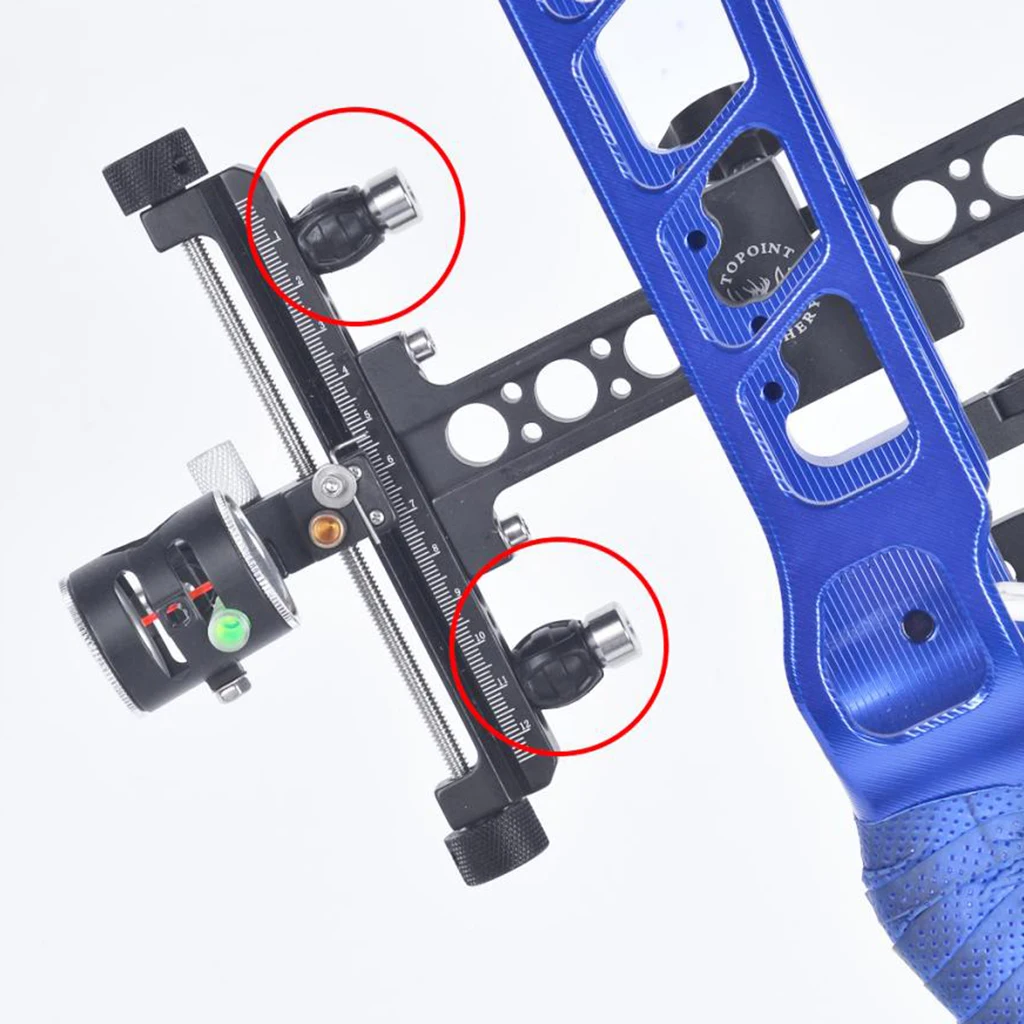 2 Pack 0.5 Inch Archery Stackable Bow Stabilizer Ball Damper for Bow Silencer Damping Shock Vibration Stabilizer Noise Absorber