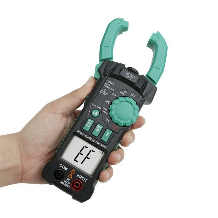 FY217 Multimeter Digital Clamp Meter True RMS AC DC Auto Range Measurement Clamp Testers Meter ALI88