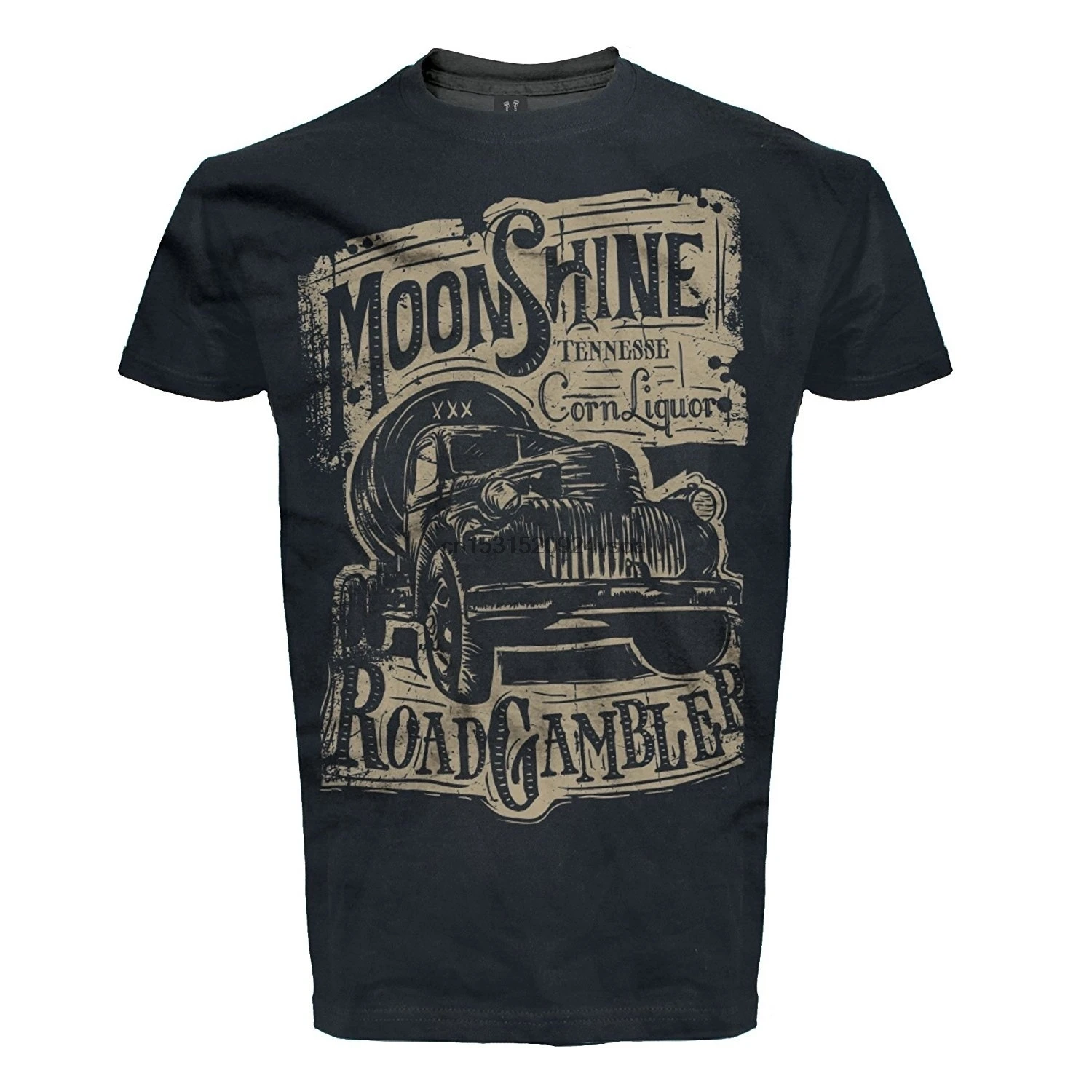 Мужская футболка Rock'n Roll Pick Up Booze Moonshine|Футболки| |