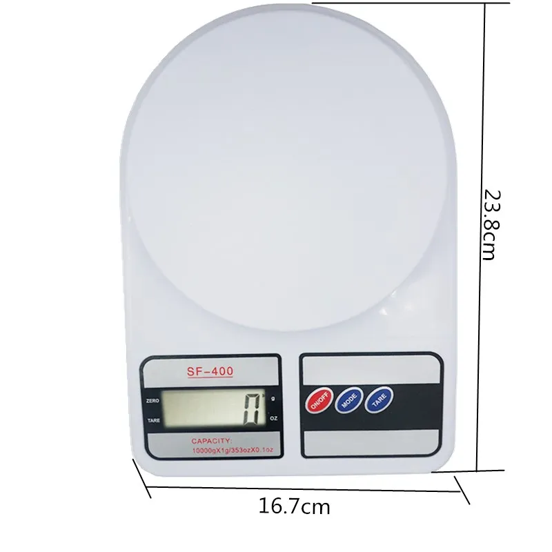 1g&10kg/0.01-200g_Digital Balance Kitchen Jewelry Gold Cooking Food Weight Scale 