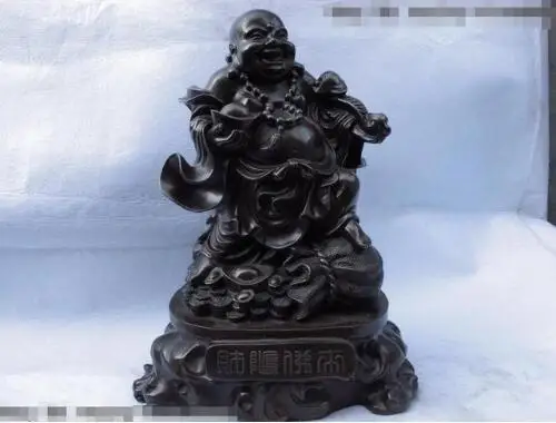 YM 306 Китайский медный Бронзовый счастливый YuanBao Монета Maitreya статуя монаха