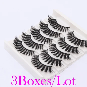 

Liyatton 15 Pairs/Set Fake Eyelash Luxury Hand Made 3D Faux Mink Lashes Medium Volume Cruelty Free Mink False Eyelashes