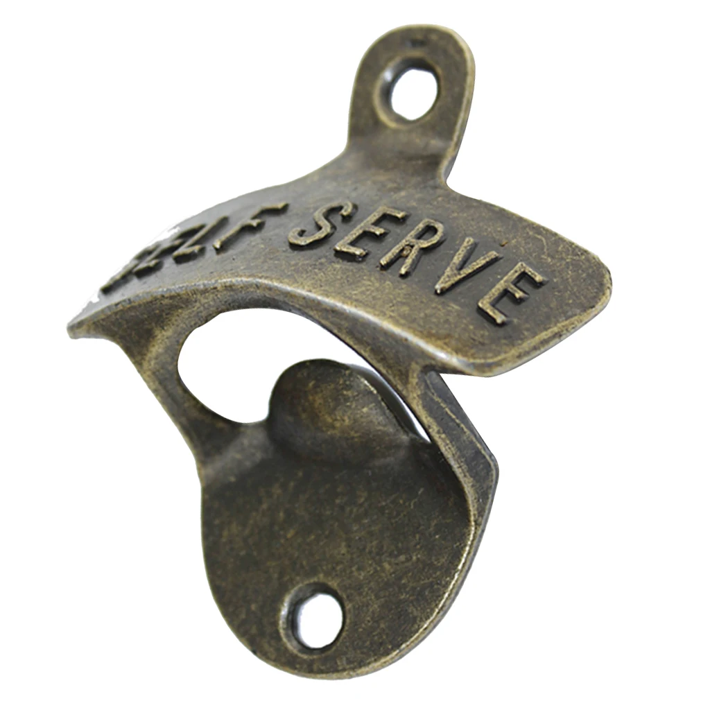 Mini Retro Wall Mounted Beer Wine Bottle Opener Bar Quick Cola Glass Cap Opener