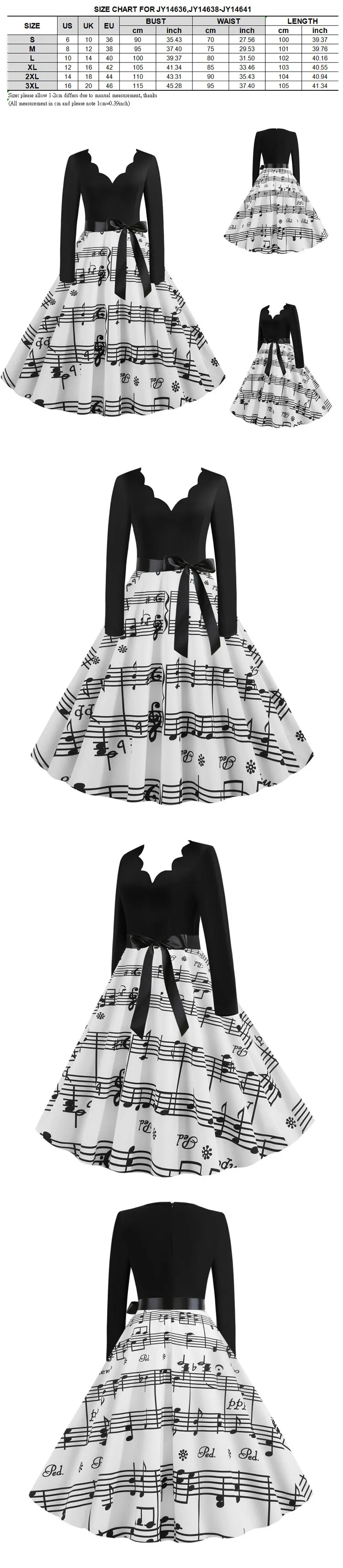 3XL винтажные зимние платья с принтом, женские сексуальные платья с длинным рукавом и v-образным вырезом, элегантные вечерние платья на год, большие размеры, черные платья