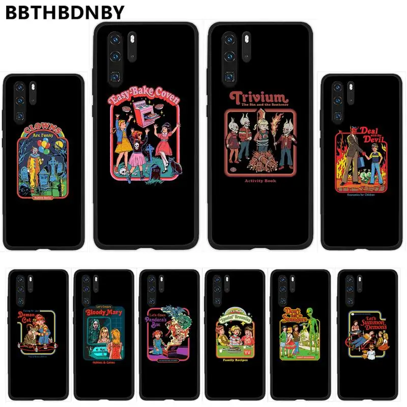 

Funny Halloween Satan Vintage Let's Phone Case For Huawei Y5 Y6 II Y7 Y9 PRIME 2018 2019 NOVA3E P20 PRO P10 Honor 10