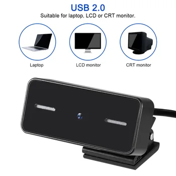 

HOT PC Camera Wide Shooting Angle USB Webcam With Digital Microphone for Online Courses Video Recording Video Calling Conference