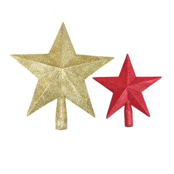 

Navidad Natal Home Decor and Red Five-pointed Stars Christmas No Gift Box The Christmas Tree Is Decorated with Gold Yes