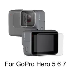 Защита экрана для GoPro Hero 7 Black 6 5 Аксессуары защитная пленка Закаленное стекло для Go Pro Hero 7 белый и серебристый