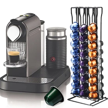 

Coffee Capsule Rack Holder Capsule Coffee Display Stand Holds 40/42/60 Capsules LKS99