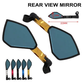 

Universal Motorcycle CNC Rear Side View Mirrors Aluminum Anti-glare For SUZUKI RM125 RM250 RMZ450 GSXR600 GSXR750 GXSR1000