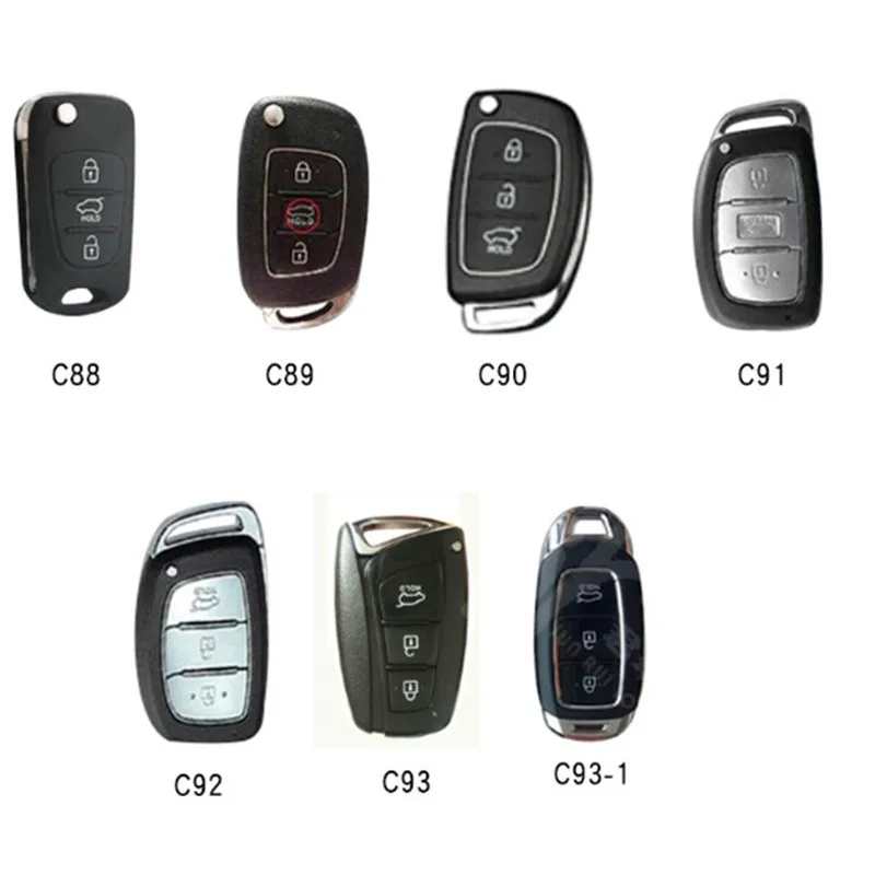 

DAKATU Leather Car Key Case bag For Hyundai Elantra Sonata Tuscon IX 35 Auto Remote Fob Cover Keychain Protector Bag