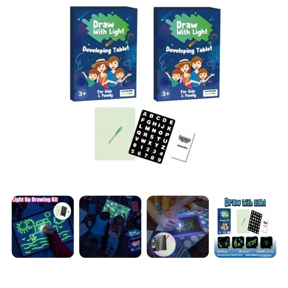 

Fluorescent Doodle Board Durable Kids Gift Broken-proof for Student Luminous Scribbler Boards Luminous Drawing Tablet
