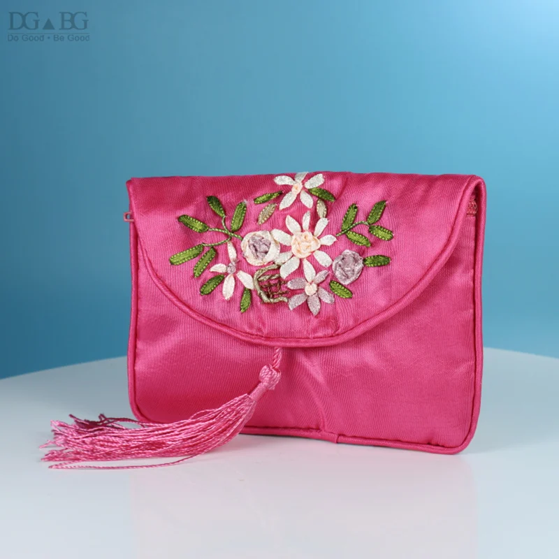 Lot De 2 Pochettes De Voyage Henri Bendel - Sacs à Chaussures En Tissu Brodé, Neufs Sans étiquette