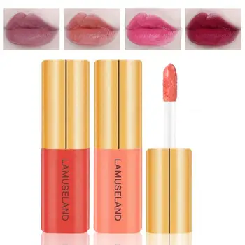 

LAMUSELAND 12 Colors Lip Gloss Sexy Non-stick Lipstick Moisturizing Waterproof Lasting Lip Glaze Lip Plump Lip Gloss TSLM2