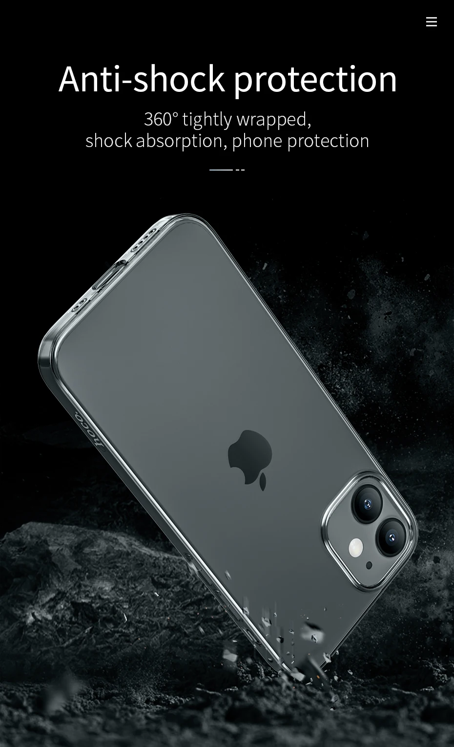 HOCO Clear Soft TPU Case for iPhone 13 12 13 Pro Max Transparent Protective Cover Ultra thin Protection for iPhone 13 12 mini case for iphone 13 pro max